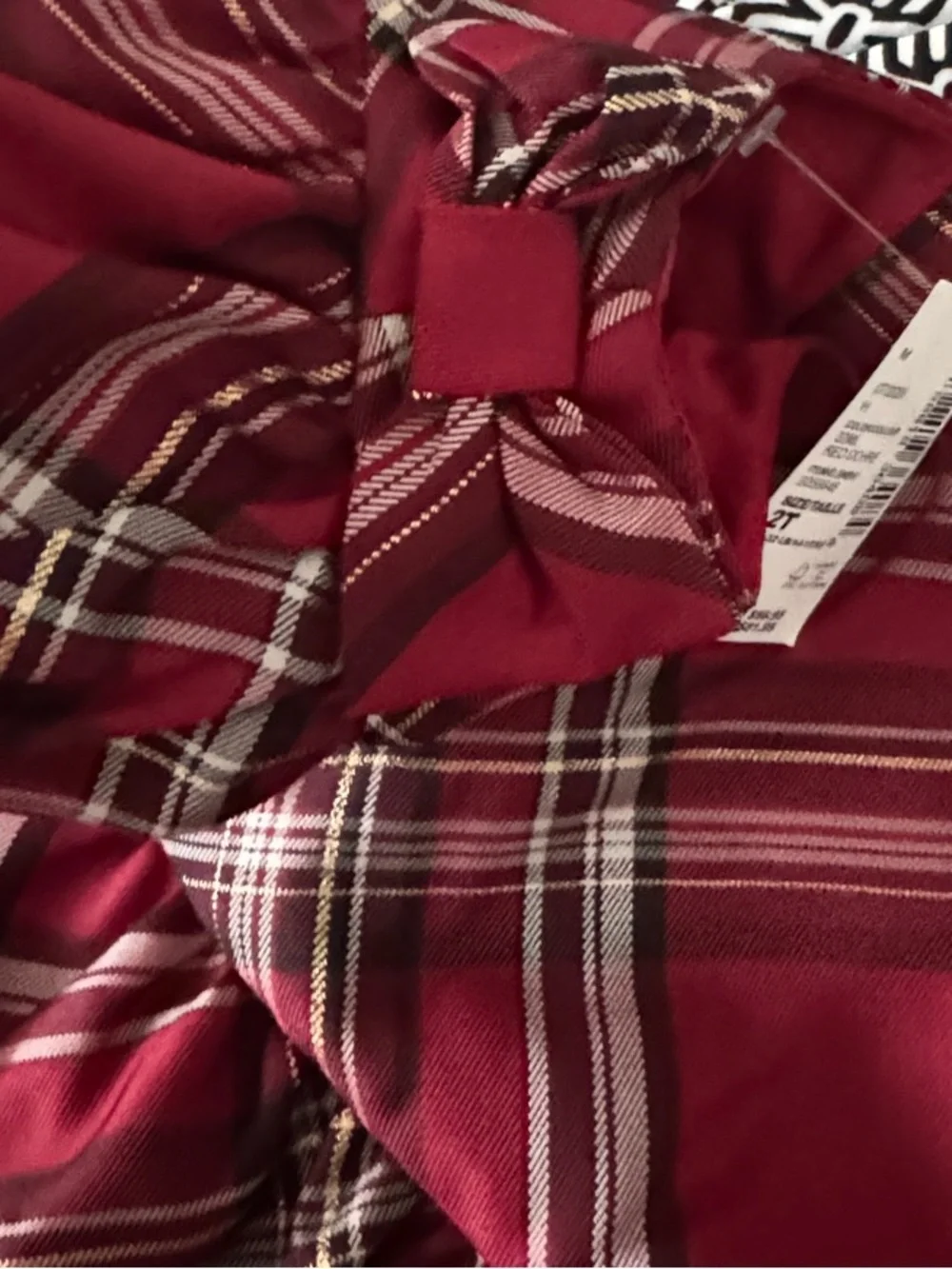 The children's place Red Plaid Holiday Dress 4T